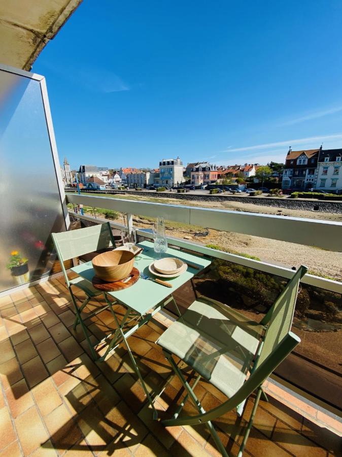 Studio 17m2 vue mer balcon Sud + garage privé Wimereux Exterior foto